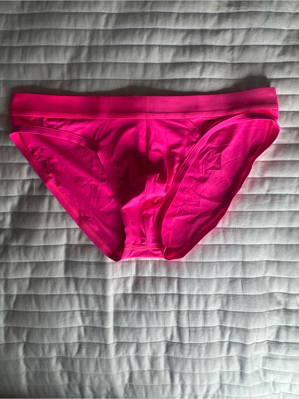 TODD SANFIELD Men's Support Brief in Neon Pink - Picture 3 of 5